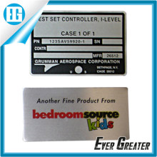 OEM Logo Plate Aluminum Labels for Machine